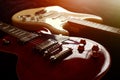 Electric guitar macro abstract Royalty Free Stock Photo