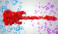 Electric Guitar Musical Note Particles 3D