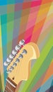 Electric guitar neck Royalty Free Stock Photo
