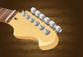 Electric guitar neck Royalty Free Stock Photo