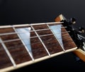 Electric guitar neck Royalty Free Stock Photo