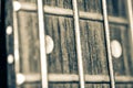 Electric Guitar Neck and fret board Royalty Free Stock Photo