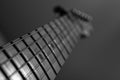 Electric Guitar Neck and fret board Royalty Free Stock Photo