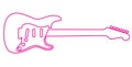 Electric guitar outline