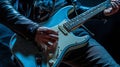 The Electric Guitar Performance. AI generated Royalty Free Stock Photo