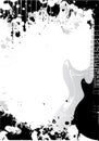 Electric guitar poster background Royalty Free Stock Photo