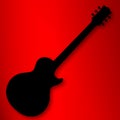 Electric Guitar Silhouette Royalty Free Stock Photo