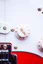 Electric guitar volume dial Royalty Free Stock Photo