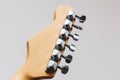 Electric guitar on white background pop, heavy, grunge, pop, punk Royalty Free Stock Photo