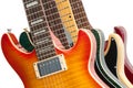 Electric Guitars On White Royalty Free Stock Photo