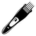 Electric hair clipper icon , simple style