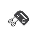 Electric hand mixer vector icon