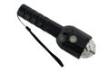 Electric handheld flashlight isolated on white background Royalty Free Stock Photo