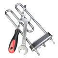 Electric heater for washing machine, spanner wrench and screwdriver - service icon.