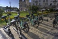 Electric Hire Vehicles Main Square Coimbra Portugal
