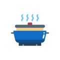 Electric Hot Pot Icon for Cooking Royalty Free Stock Photo