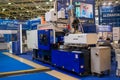 Electric hydraulic injection molding machine at plastic exhibition