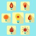 Electric icons set2 Royalty Free Stock Photo