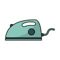 Electric iron appliance icon