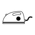 Electric iron appliance icon