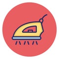 Electric iron, electronics Vector Icon which can easily edit