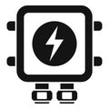 Electric junction box icon simple vector. Switch power Royalty Free Stock Photo
