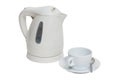 Electric kettle and cup Royalty Free Stock Photo