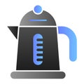 Electric kettle flat icon. Household color icons in trendy flat style. Teapot gradient style design, designed for web