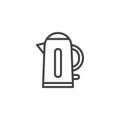 Electric kettle line icon
