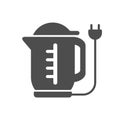 electric kettle silhouette vector icon