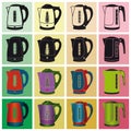 Electric kettles. Vector illustration Royalty Free Stock Photo