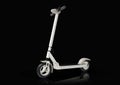 Electric kick scooter, ecologic urban vehicle, dark background