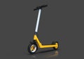 Electric kick scooter, ecologic urban vehicle, dark background