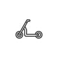 Electric kick scooter line icon Royalty Free Stock Photo