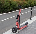 Electric kickboard which can be rented