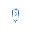 Electric lazor line icon concept. Electric lazor flat  vector symbol, sign, outline illustration. Royalty Free Stock Photo