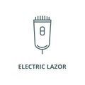 Electric lazor line icon, vector. Electric lazor outline sign, concept symbol, flat illustration Royalty Free Stock Photo