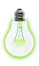 Electric light bulb glowing Royalty Free Stock Photo