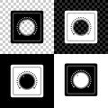 Electric light switch icon isolated on black, white and transparent background. On and Off icon. Dimmer light switch