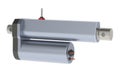 Electric linear actuator 12VDC 3D rendering isolated on white Royalty Free Stock Photo