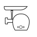 Electric meat grinder outline icon