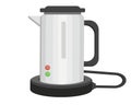 Electric metal kettle, icon