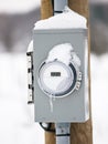 Electric meter box Royalty Free Stock Photo