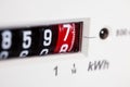 Electric meter close-up Royalty Free Stock Photo