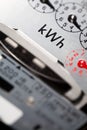 Electric meter close-up Royalty Free Stock Photo