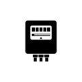 Electric Meter Flat Vector Icon