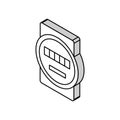 electric meter isometric icon vector illustration Royalty Free Stock Photo