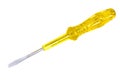 Electric Meter: screwdriver voltage indicator with integrated neon lamp. Royalty Free Stock Photo