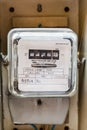 Electric meters. Royalty Free Stock Photo