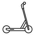 Electric modern scooter icon, outline style